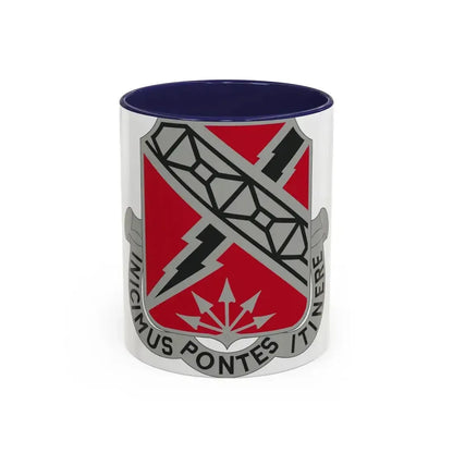 230 Engineer Battalion (U.S. Army) Accent Coffee Mug 11oz Navy - Go Mug Yourself