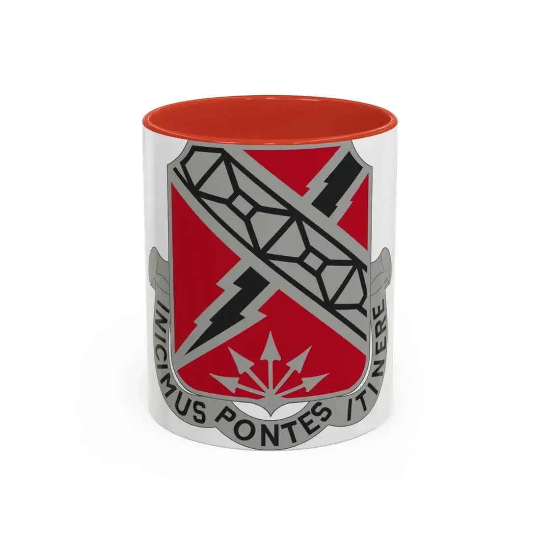 230 Engineer Battalion (U.S. Army) Accent Coffee Mug 11oz Red - Go Mug Yourself