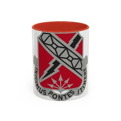 230 Engineer Battalion (U.S. Army) Accent Coffee Mug 11oz Red - Go Mug Yourself