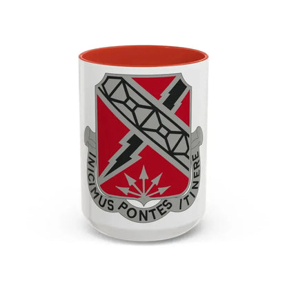 230 Engineer Battalion (U.S. Army) Accent Coffee Mug 15oz Red - Go Mug Yourself
