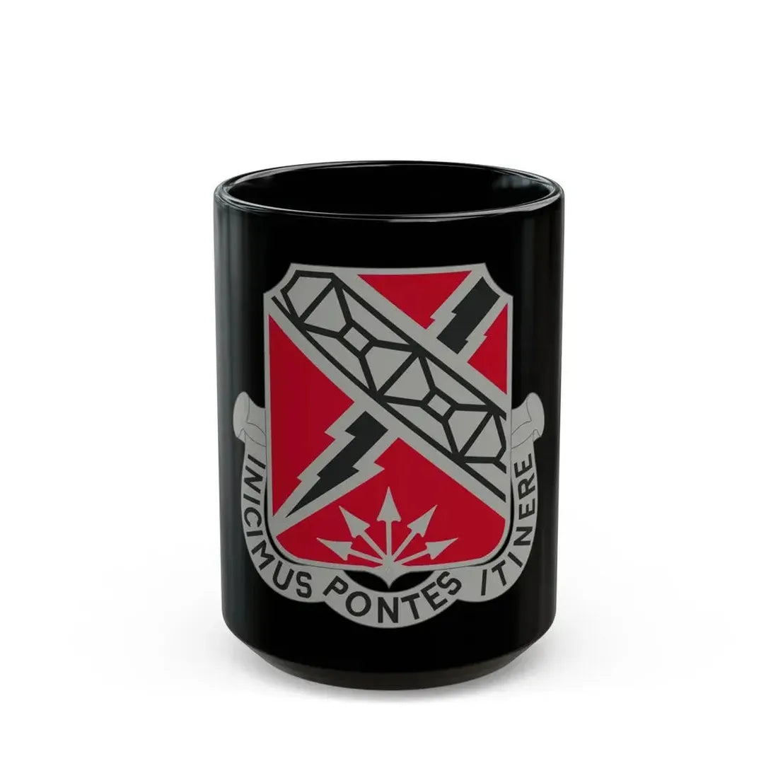 230 Engineer Battalion (U.S. Army) Black Coffee Mug 15oz - Go Mug Yourself