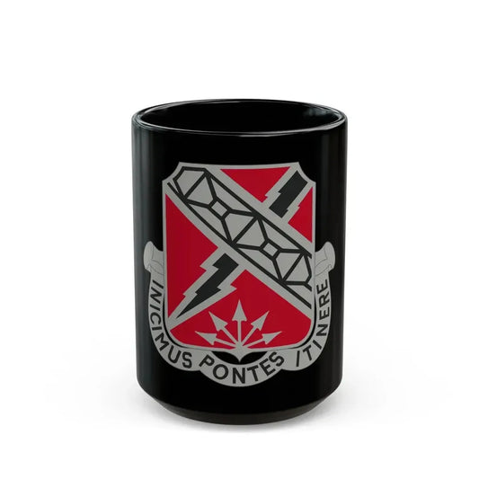 230 Engineer Battalion (U.S. Army) Black Coffee Mug 15oz - Go Mug Yourself