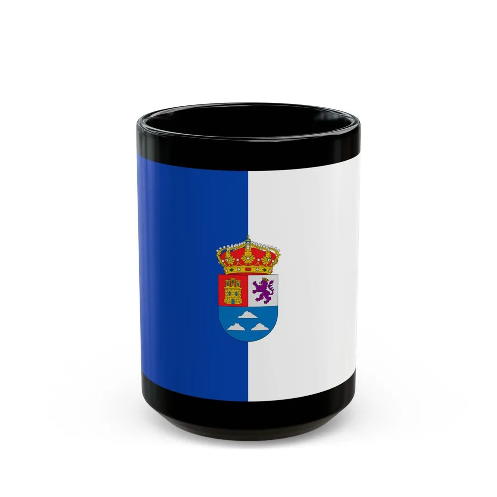 Flag of Las Palmas Spain - Black Coffee Mug-15oz-Go Mug Yourself