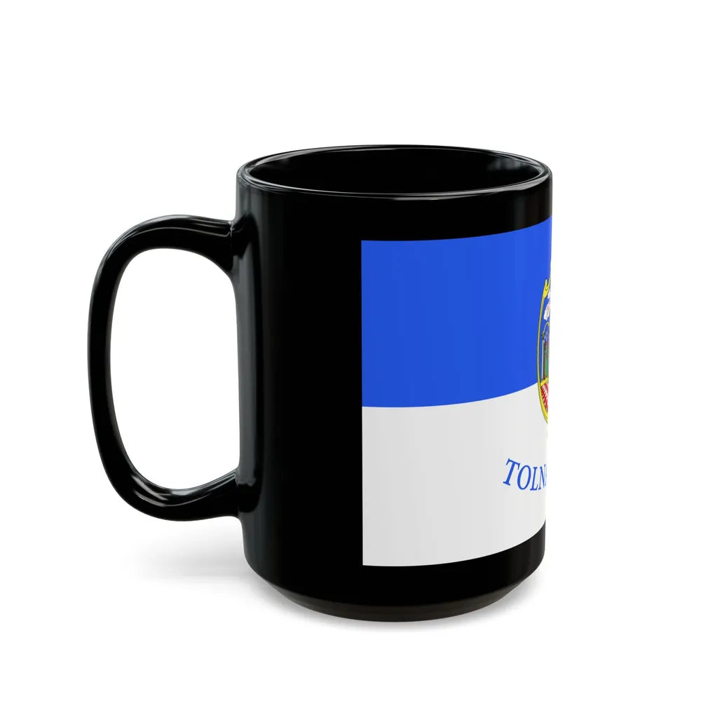 Flag of Tolna County Hungary - Black Coffee Mug-Go Mug Yourself