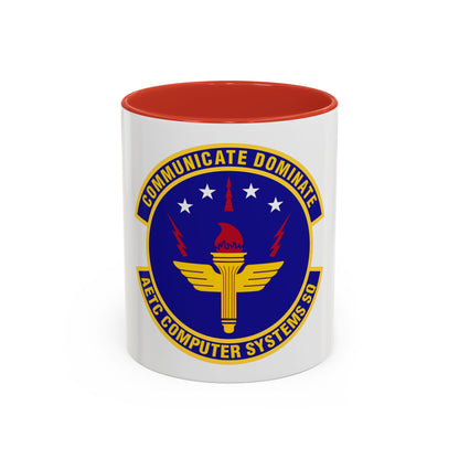 AETC Computer Systems Squadron (U.S. Air Force) Accent Coffee Mug