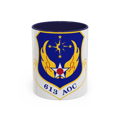 613 Air Operations Center PACAF (U.S. Air Force) Accent Coffee Mug