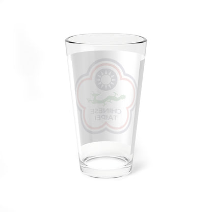 Flag of Chinese Taipei for Deaf 1997-2019 (China) Pint Glass 16oz