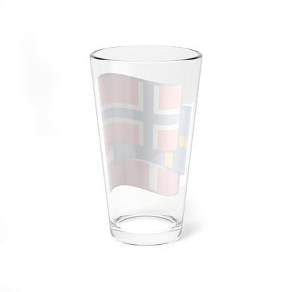 Scandinavia flags Norway (Sweden) Pint Glass 16oz