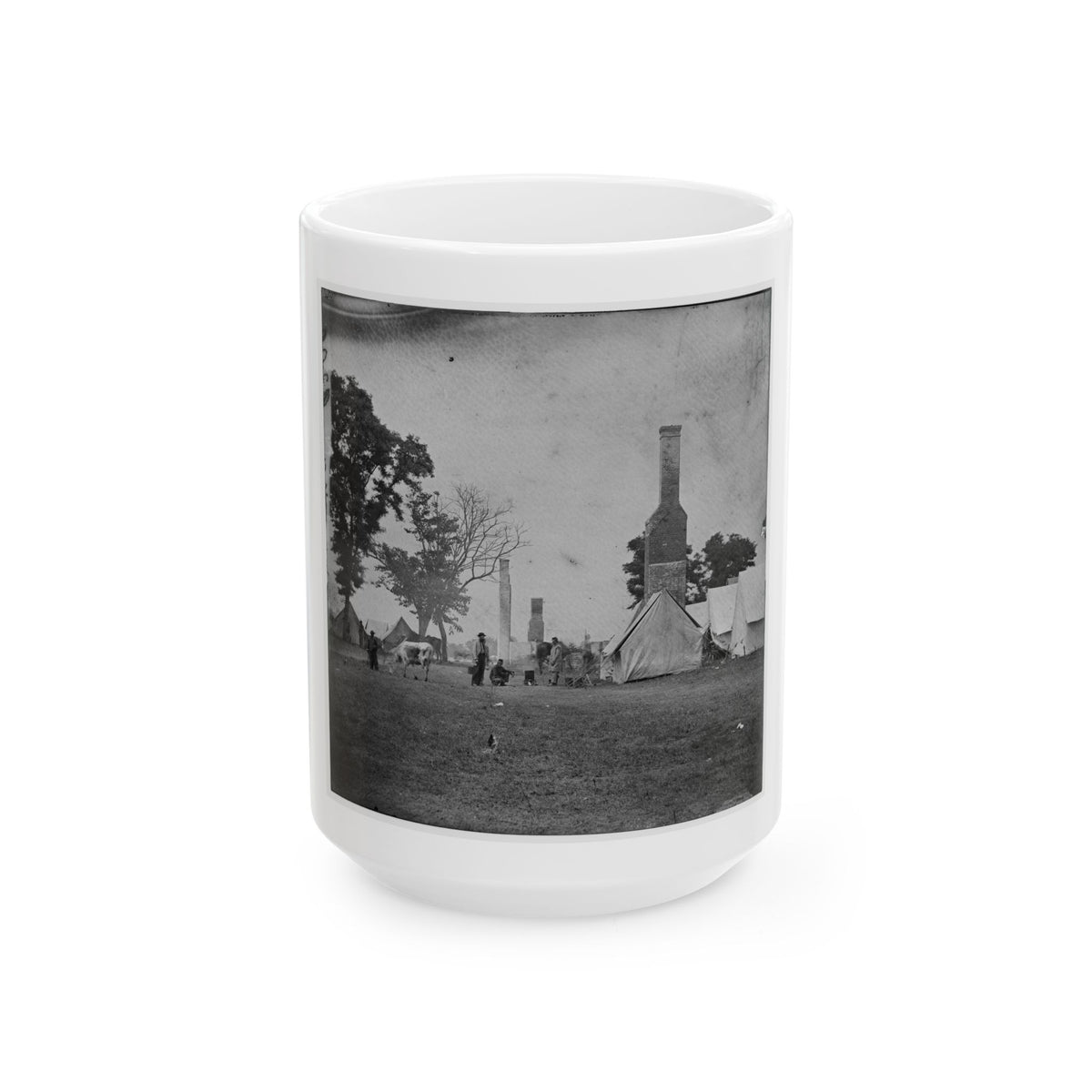 White House Landing, Va. Ruins Of The White House, Burnt During The Federal Evacuation (U.S. Civil War) White Coffee Mug