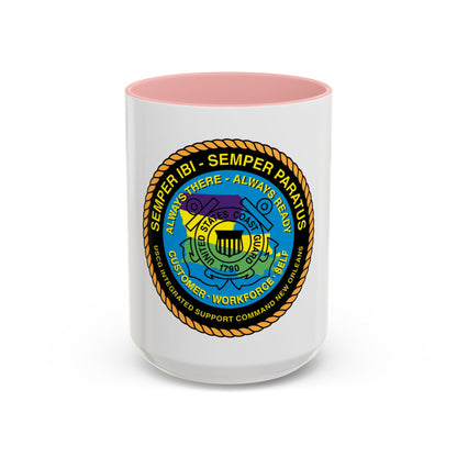 USCG ISC New Orleans (U.S. Coast Guard) Accent Coffee Mug