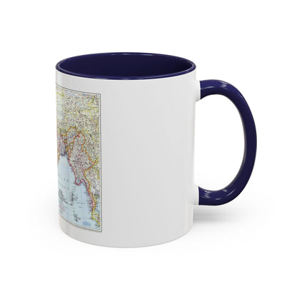 India and Burma (1946) (Map) Accent Coffee Mug