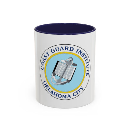 USCG Institute Oklahoma City 2 (U.S. Coast Guard) Accent Coffee Mug