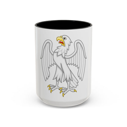 Silver Falcon Badge of Edward III - Accent Coffee Mug