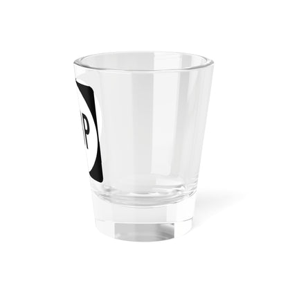 PR tertiary 123P (Puerto Rico) (Road Sign) Shot Glass 1.5oz