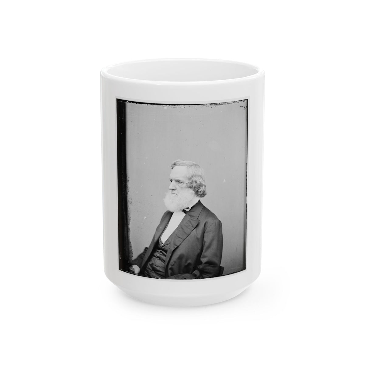 Portrait Of Secretary Of The Navy Gideon Welles, Officer Of The United States Government (U.S. Civil War) White Coffee Mug