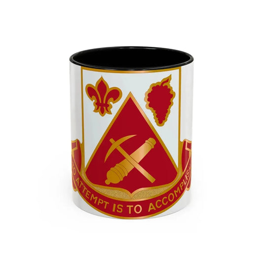 231 Engineer Combat Battalion (U.S. Army) Accent Coffee Mug 11oz Black - Go Mug Yourself
