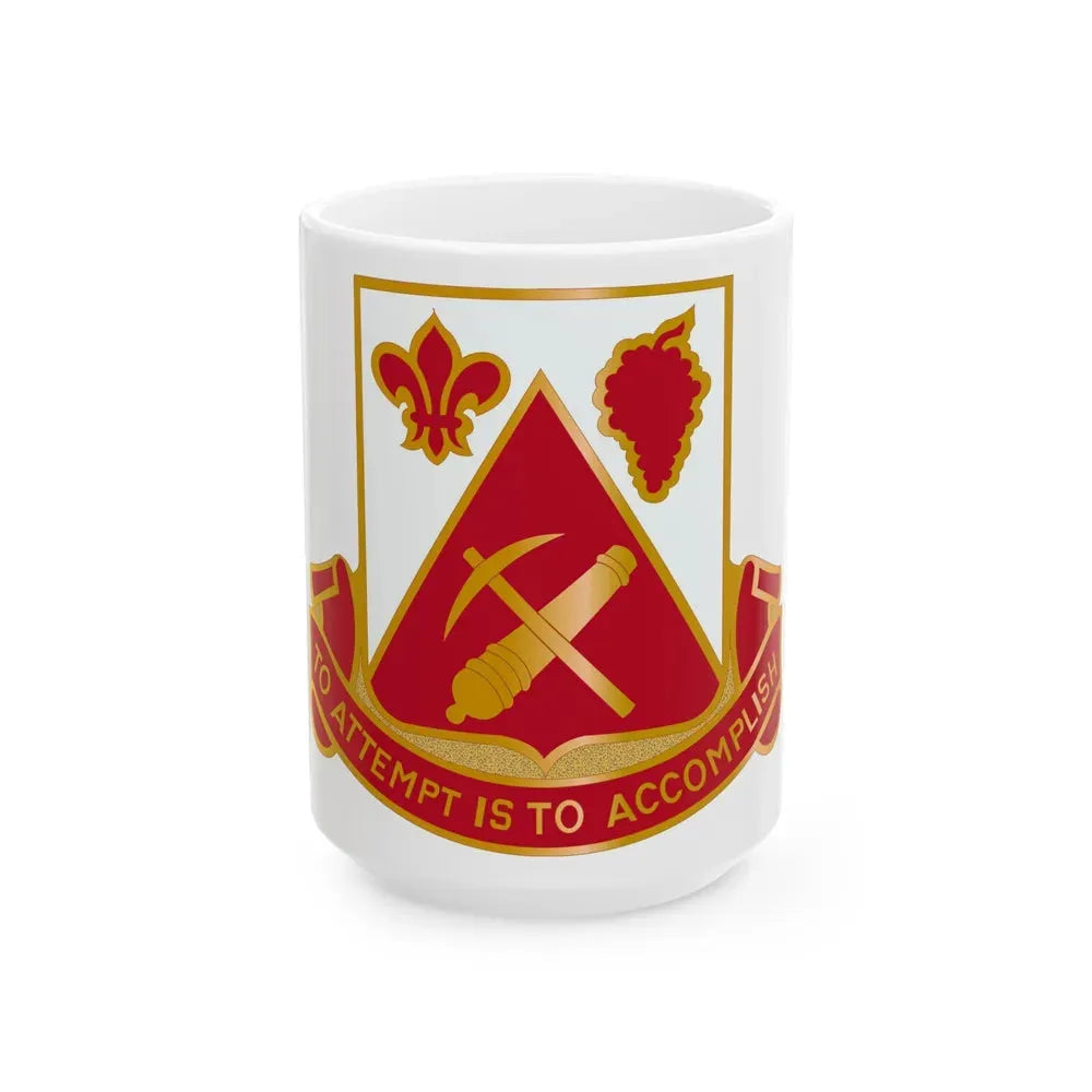 231 Engineer Combat Battalion (U.S. Army) White Coffee Mug 15oz - Go Mug Yourself