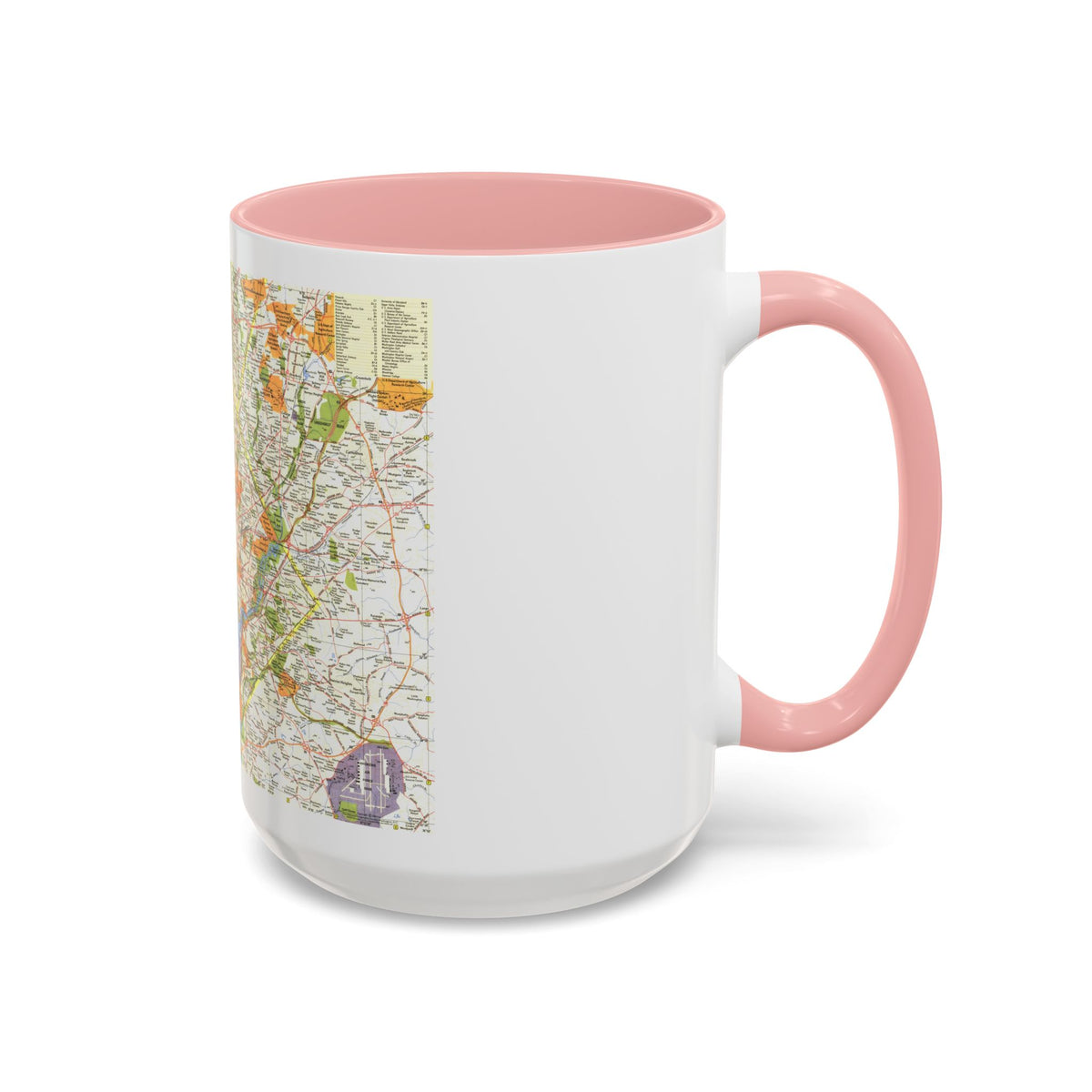 USA - Washington, Suburban (1964) (Map) Accent Coffee Mug