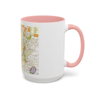 USA - Washington, Suburban (1964) (Map) Accent Coffee Mug