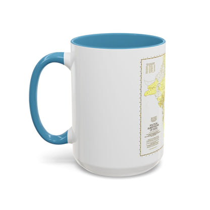 India - Political Subdivisions (1946) (Map) Accent Coffee Mug