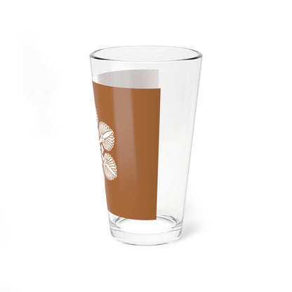 Flag of the Matsudaira Lords of Fukui in Echizen Province B (Japan) Pint Glass 16oz
