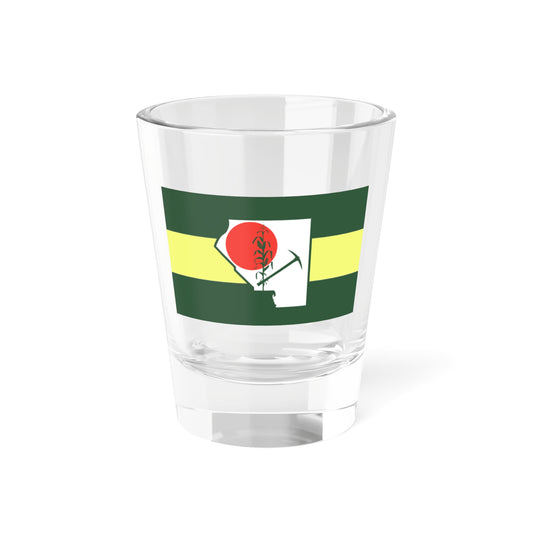Flag of St. Clair County Illinois (United States) Shot Glass 1.5oz