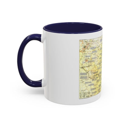 USA - Texas 1 (1986) (Map) Accent Coffee Mug