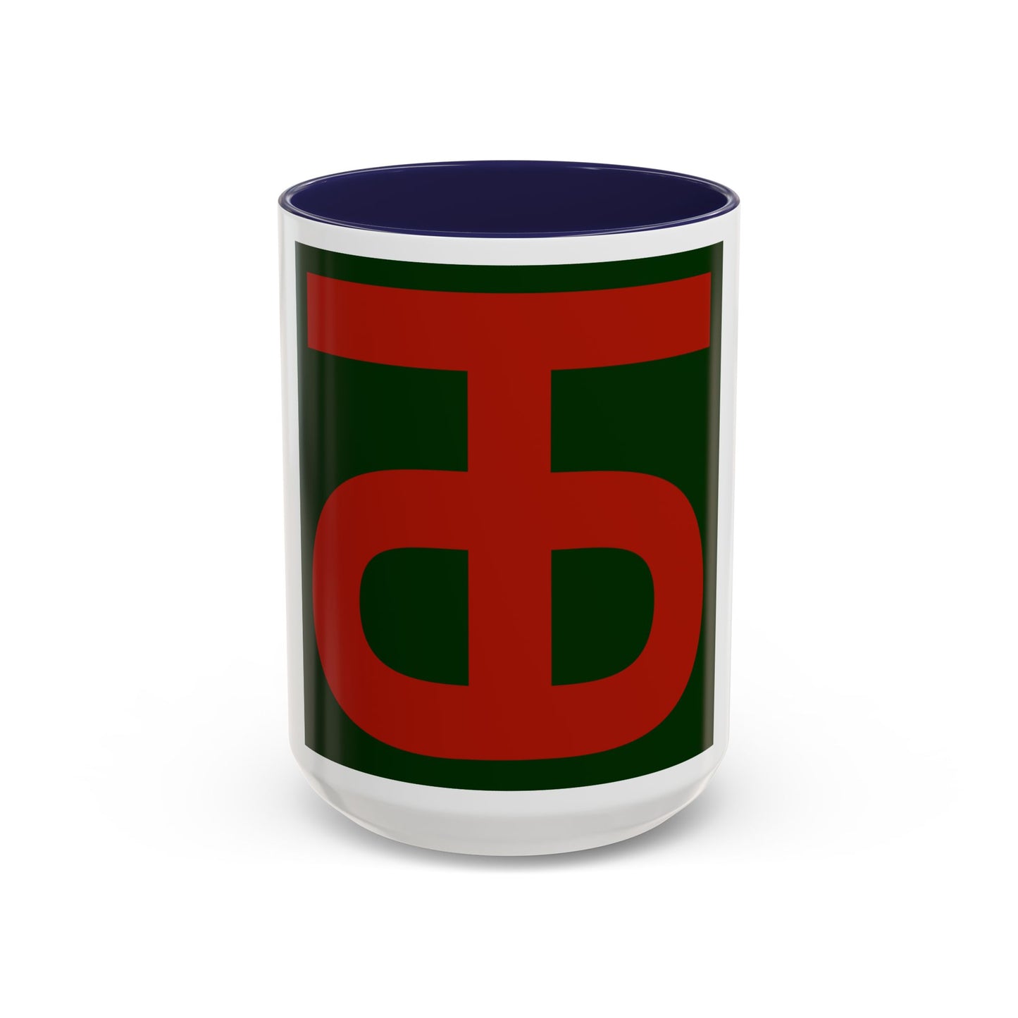 Tasse à café avec patch de la 90e division d'infanterie (armée américaine)