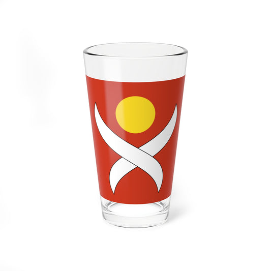 CHE Leimbach ZH Flag (Switzerland) Pint Glass 16oz