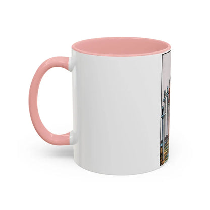 The 8 of Swords (Tarot Card) Accent Coffee Mug-Go Mug Yourself