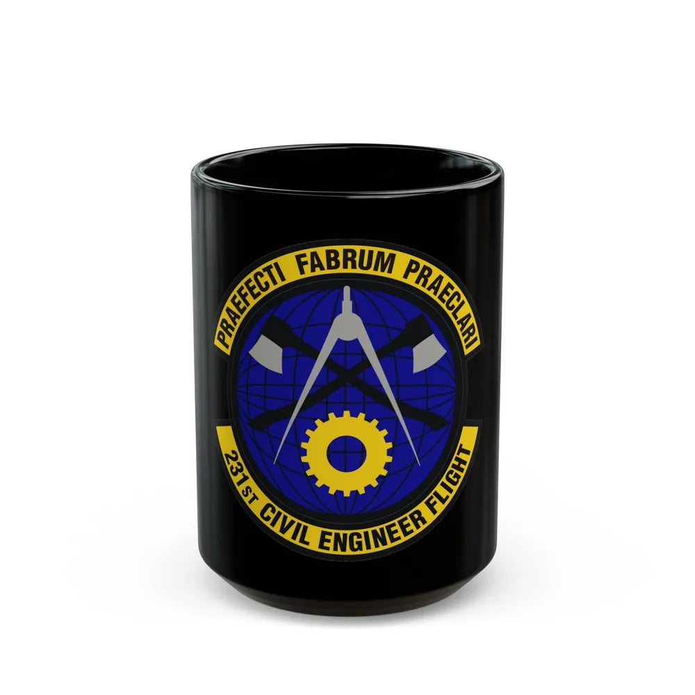 231st Civil Engineer Flight (U.S. Air Force) Black Coffee Mug-15oz-Go Mug Yourself