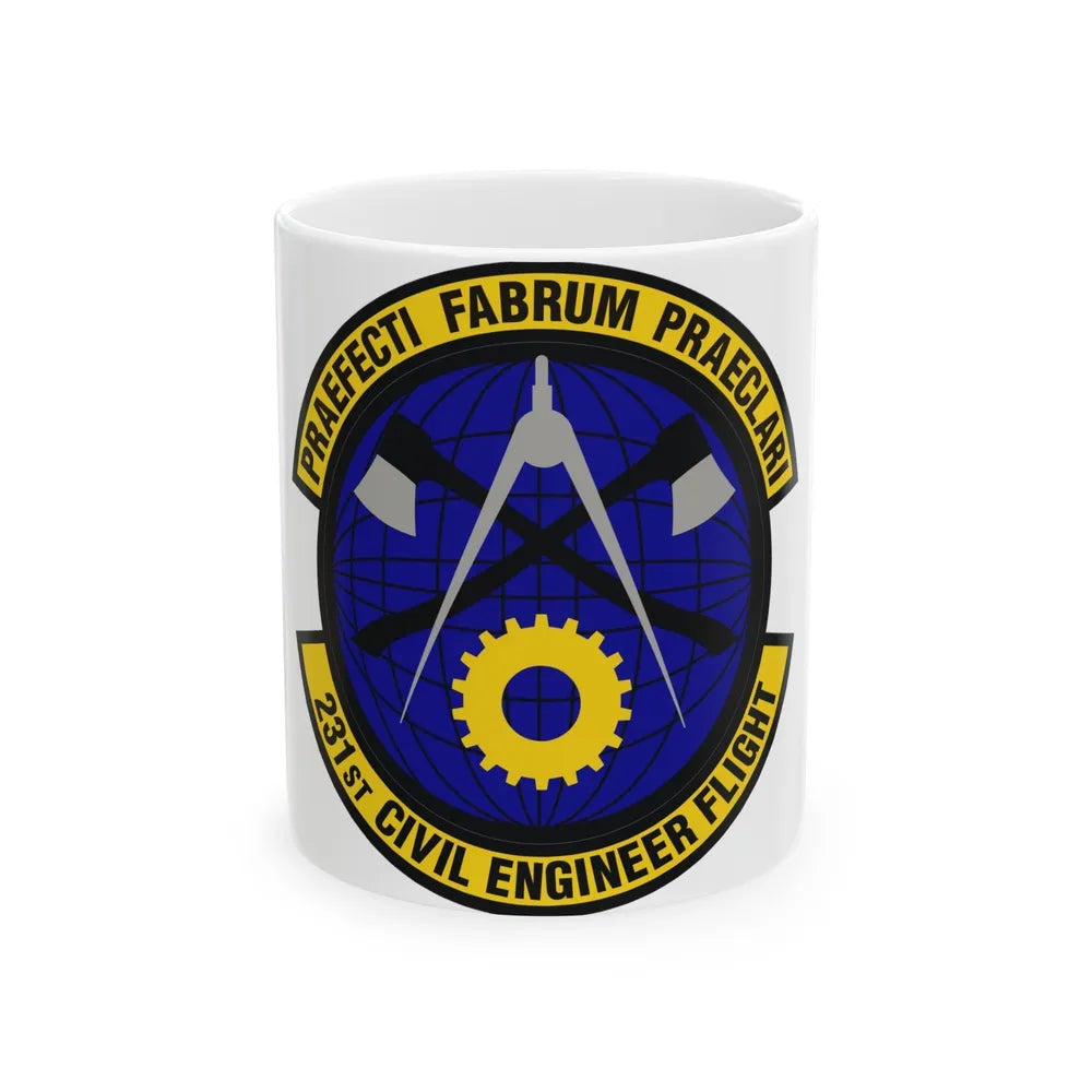 231st Civil Engineer Flight (U.S. Air Force) White Coffee Mug-11oz-Go Mug Yourself