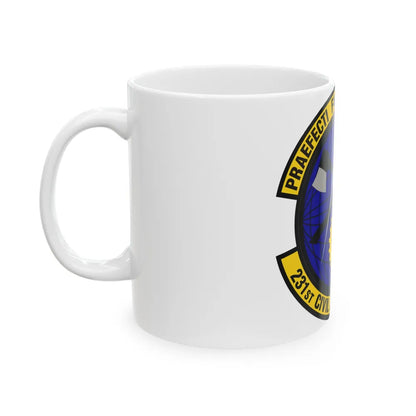 231st Civil Engineer Flight (U.S. Air Force) White Coffee Mug-Go Mug Yourself