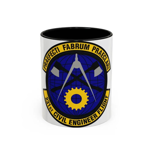 231st Civil Engineer Flight (U.S. Air Force) Accent Coffee Mug 11oz Black - Go Mug Yourself