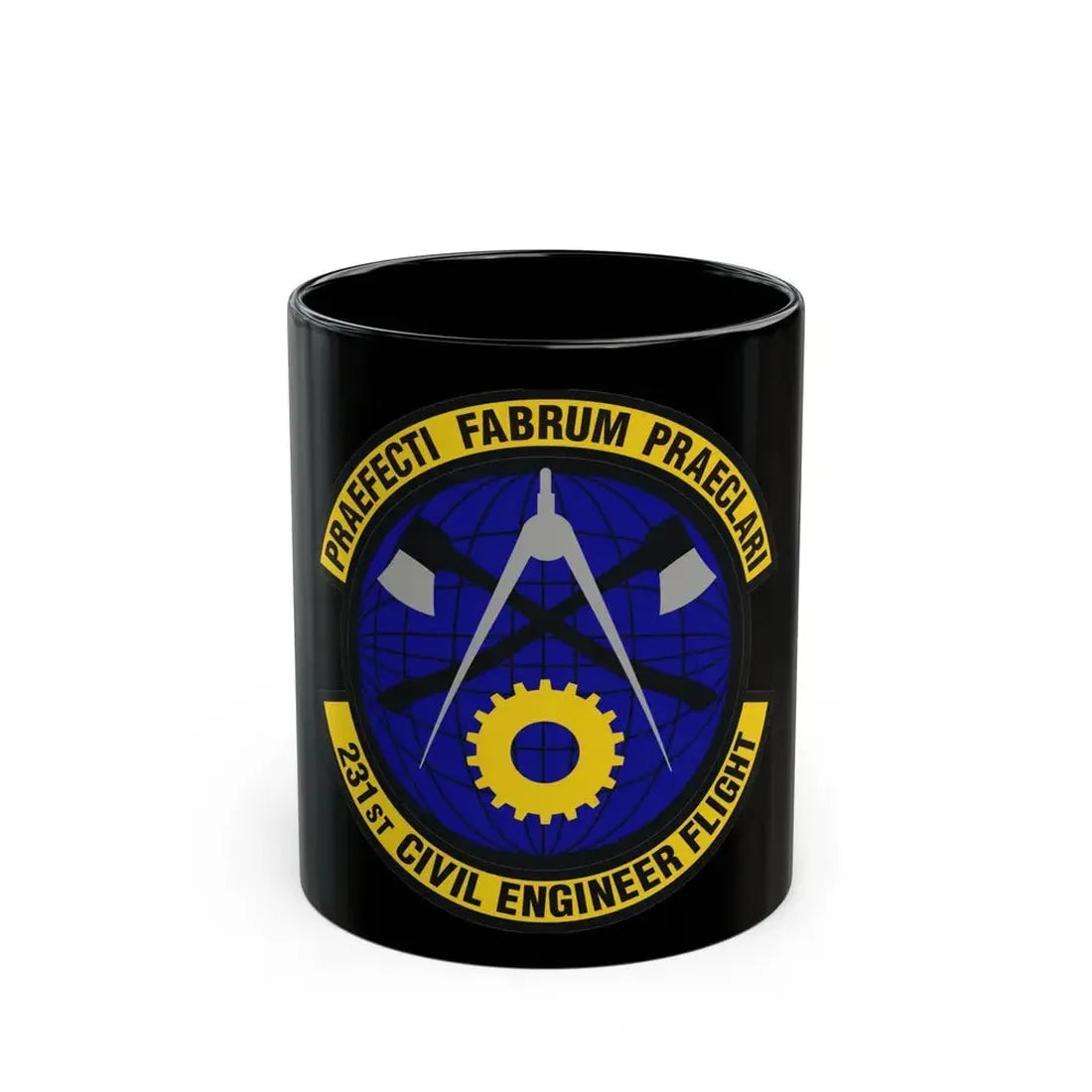 231st Civil Engineer Flight (U.S. Air Force) Black Coffee Mug 11oz - Go Mug Yourself