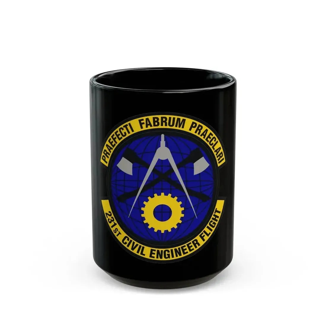 231st Civil Engineer Flight (U.S. Air Force) Black Coffee Mug 15oz - Go Mug Yourself
