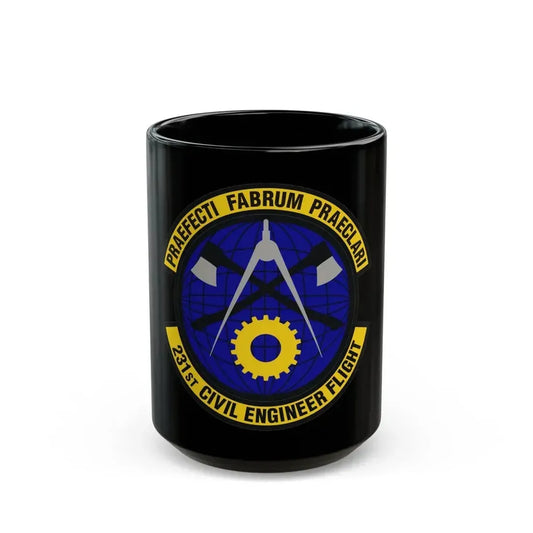231st Civil Engineer Flight (U.S. Air Force) Black Coffee Mug 15oz - Go Mug Yourself