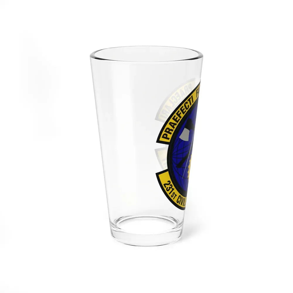 231st Civil Engineer Flight (U.S. Air Force) Pint Glass 16oz - Go Mug Yourself