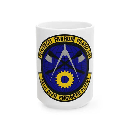 231st Civil Engineer Flight (U.S. Air Force) White Coffee Mug 15oz - Go Mug Yourself