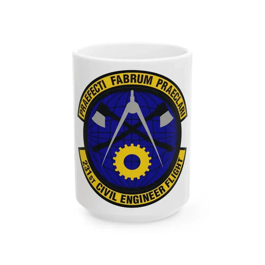231st Civil Engineer Flight (U.S. Air Force) White Coffee Mug 15oz - Go Mug Yourself