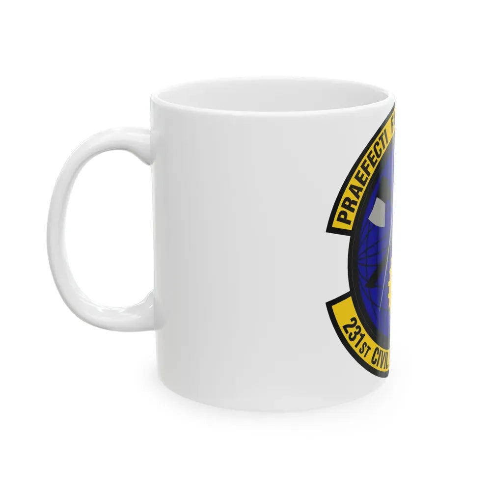 231st Civil Engineer Flight (U.S. Air Force) White Coffee Mug - Go Mug Yourself