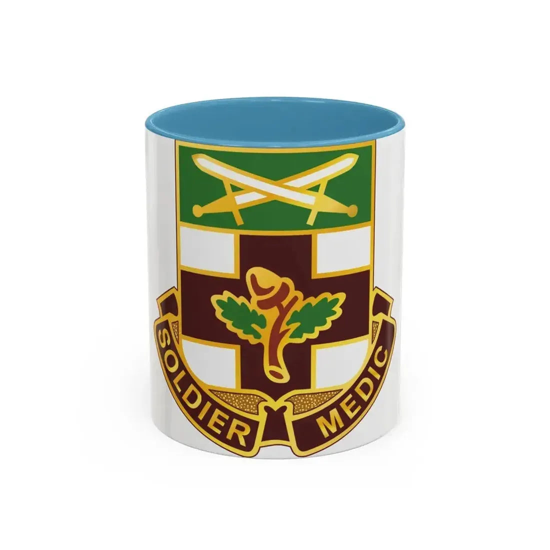 232 Medical Battalion (U.S. Army) Accent Coffee Mug 11oz Light Blue - Go Mug Yourself