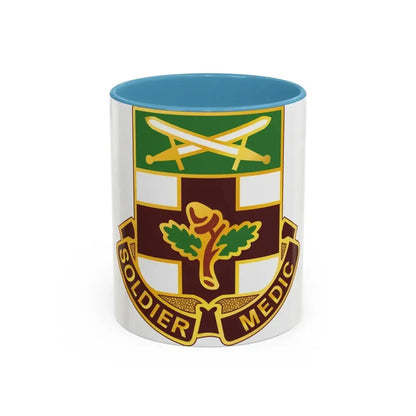 232 Medical Battalion (U.S. Army) Accent Coffee Mug 11oz Light Blue - Go Mug Yourself