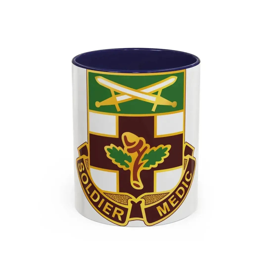 232 Medical Battalion (U.S. Army) Accent Coffee Mug 11oz Navy - Go Mug Yourself