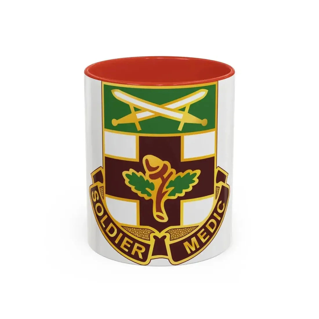 232 Medical Battalion (U.S. Army) Accent Coffee Mug 11oz Red - Go Mug Yourself