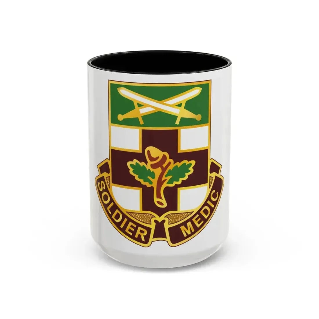 232 Medical Battalion (U.S. Army) Accent Coffee Mug 15oz Black - Go Mug Yourself