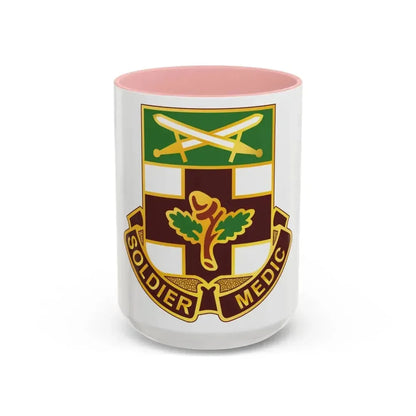 232 Medical Battalion (U.S. Army) Accent Coffee Mug 15oz Pink - Go Mug Yourself