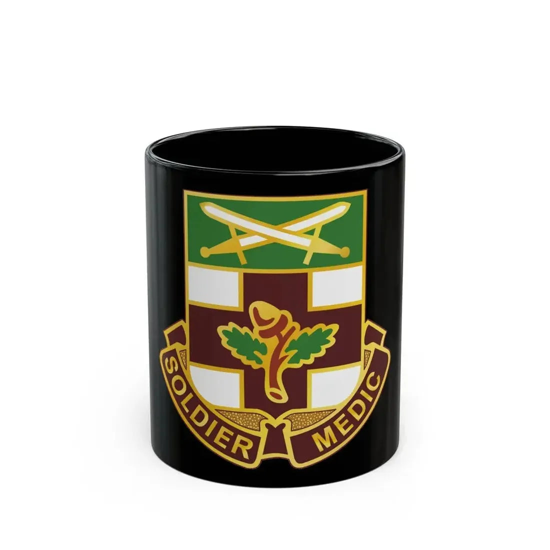 232 Medical Battalion (U.S. Army) Black Coffee Mug 11oz - Go Mug Yourself