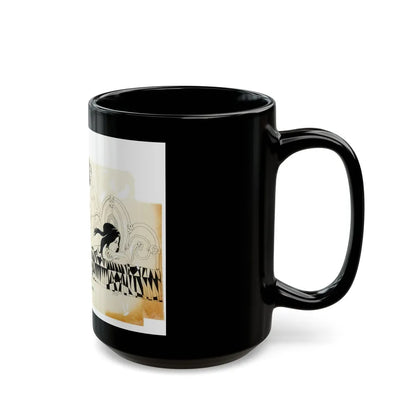 Cosmopolitan Illustration (2) - Black Coffee Mug-Go Mug Yourself