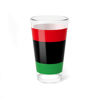 Flag of Libya without crescent and star (Libya) Pint Glass 16oz